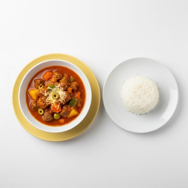Beef Caldereta.