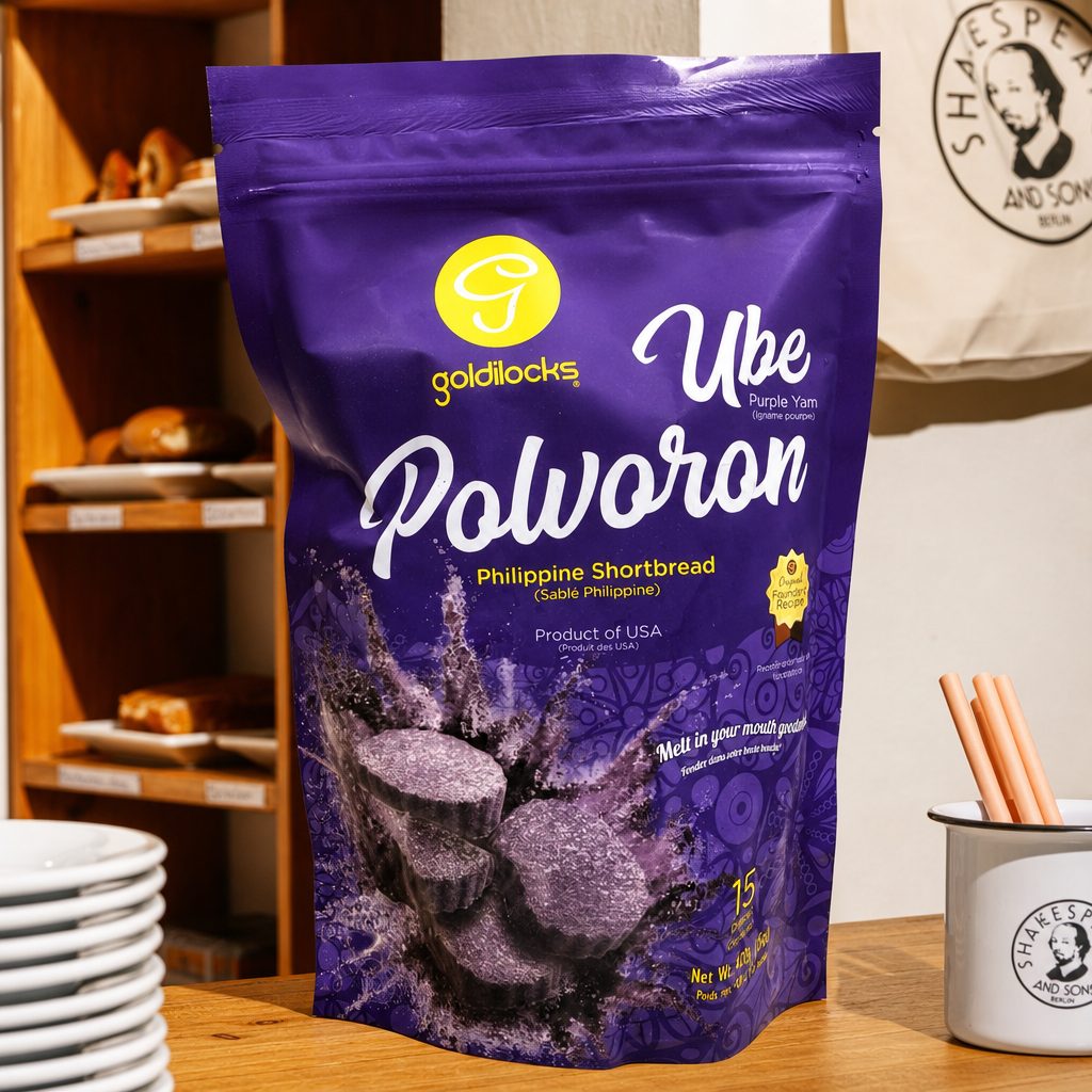 Goldilocks Ube Polvoron.